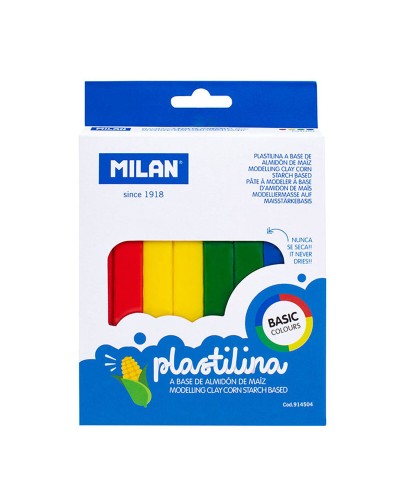 Milan Modeling Clay 330g (4 Pieces) - Soft, Malleable, Non-Toxic
