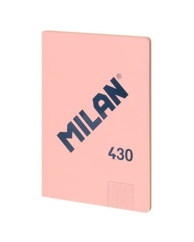 Cuaderno Milan 1918 A4 Rosa: Cuadrícula para Apuntes y Dibujo
