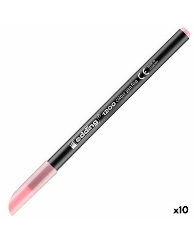 Edding 1200 Feutres Fleur de Cerisier - 10 pièces - Pointe Fine - Colorier & Écrire
