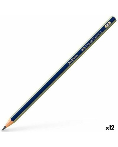 Faber-Castell Goldfaber 1221 : Crayon Hexagonal 6B - Set de 12 Pièces
