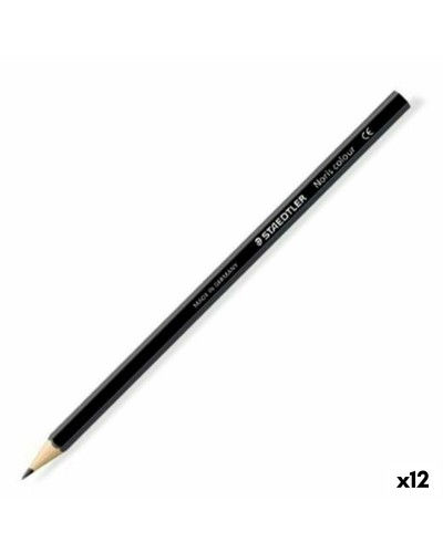 Staedtler Wopex Noir : 12 Crayons de Couleur - Haute Qualité pour Dessin et Art
