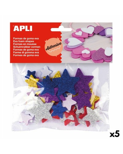 Pysselmaterial Apli Stjärna Multicolour (5 antal)