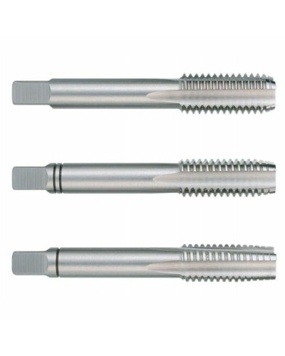 Juego de Machos para roscar a mano RUKO 7 mm Acero de alta velocidad (HSS) 16 mm 6 mm DIN 352 3 Unidades 3 Piezas