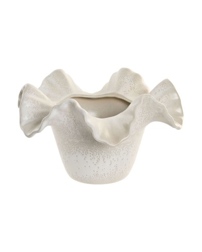 Vaso Home ESPRIT Bianco Ceramica 30 x 30 x 18 cm
