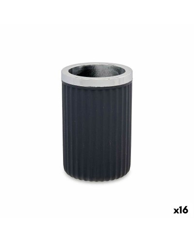 Bicchiere Berilo Antracite Plastica 7,5 x 11,5 x 7,5 cm (16 Unità)