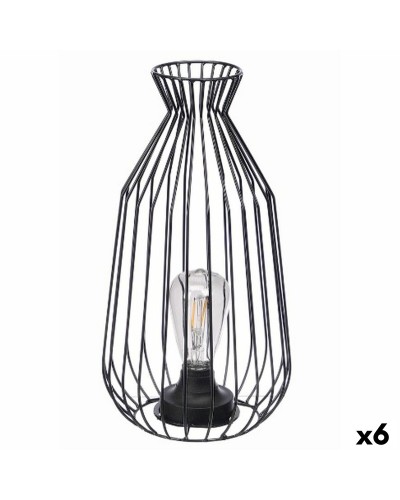 Lámpara de mesa Gift Decor Negro (6 Unidades)