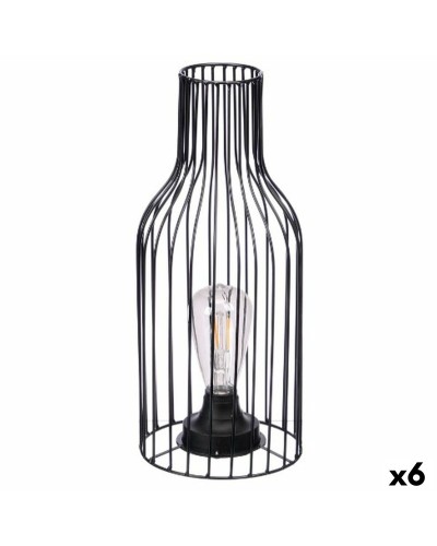 Desk lamp Gift Decor Black Bottle (6 Units)