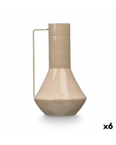 Vase Gift Decor Marron Fer Conique 17 x 29 x 7 cm (6 Unités)