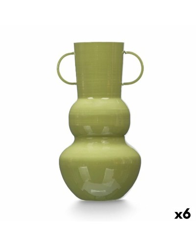 Vase Gift Decor Green Iron Ball 17,5 x 30 x 16 cm (6 Units)