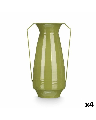 Vaas Gift Decor Groen Ijzer Kegelvormig 25,5 x 41,5 x 18,5 cm (4 Stuks)