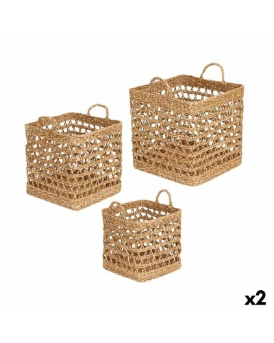 Mandenset Gift Decor Bruin Zeealgen 2 Onderdelen (2 Stuks)