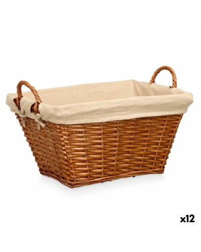 Cesta Multiusos Kipit Natural Poliéster Algodón Mimbre (12 Unidades)