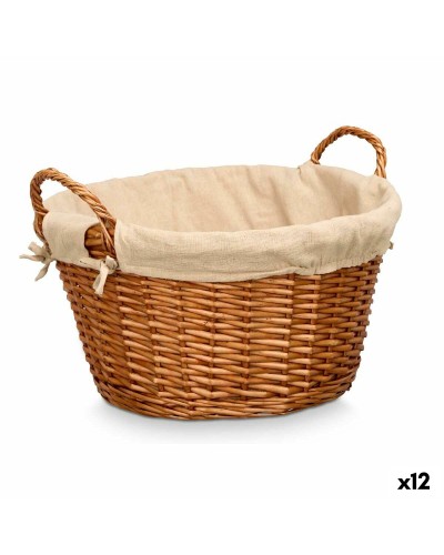 Panier Kipit Naturel Polyester Coton osier (12 Unités)