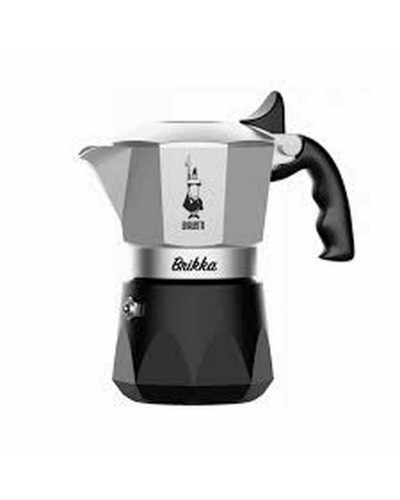 Cafetière Italienne Bialetti BRIKKA Noir Aluminium 2 Tasses