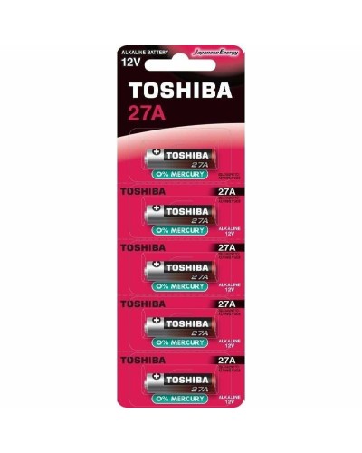 Rechargeable Batteries Toshiba 27A 12 V (5 Units)