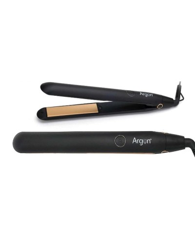 Plancha de Pelo Argon Negro Dorado 35 W