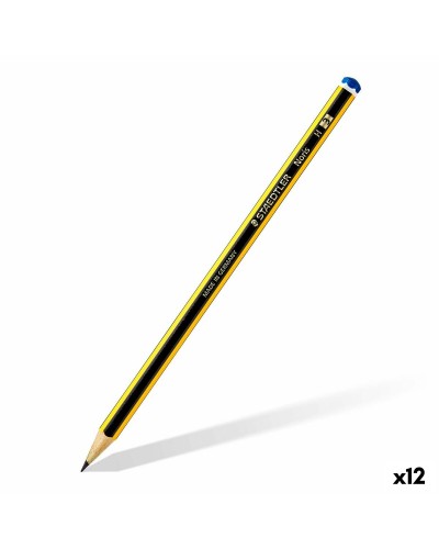 Staedtler Noris 120-3 Sechskantstifte H - 12er Set - Harte Mine für Technisches Zeichnen
