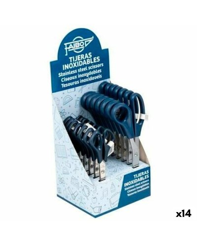 Ciseaux Faibo Bleus : Acier Inoxydable, 21cm & 16cm (Kit de 14 Unités) - Coupe Précise
