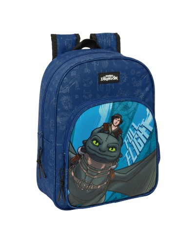 Schoolrugzak How to Train Your Dragon Donkerblauw 26 x 34 x 11 cm