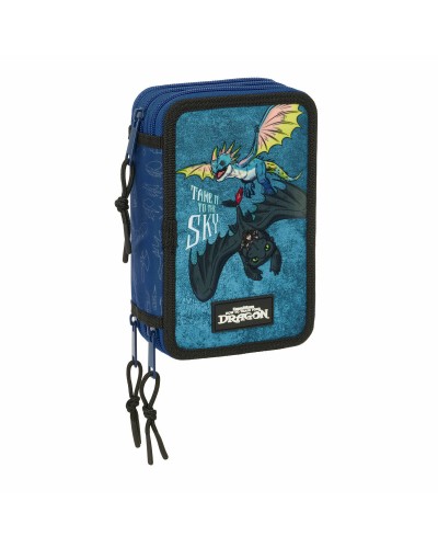 Fourre-tout How to Train Your Dragon Bleu foncé 12,5 x 19,5 x 5,5 cm 37 Pièces