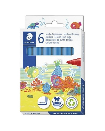 Markeerstiften Staedtler Noris Club Blauw 6 Stuks