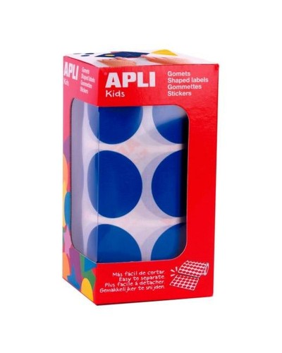 Pegatinas Apli Azul Redondo