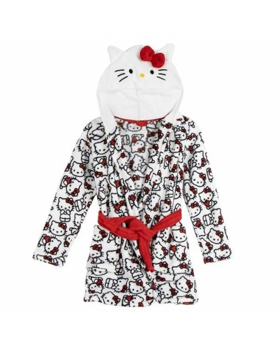 Lasten aamutakki Hello Kitty Valkoinen