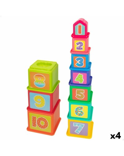 PlayGo Bloques Apilables 4 Unidades - 10.2x50.8x10.2cm - Juego Educativo
