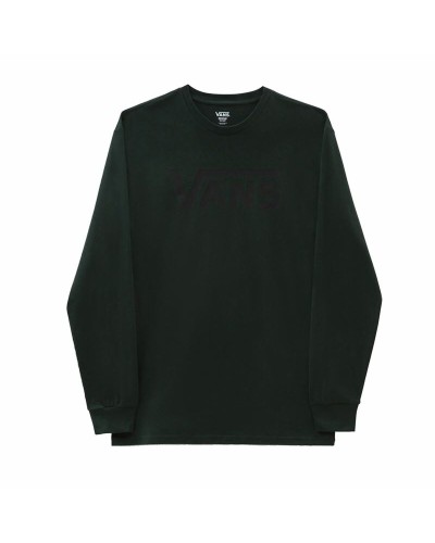Vans Classic Felpa Uomo LS Verde - Girocollo Manica Lunga Casual
