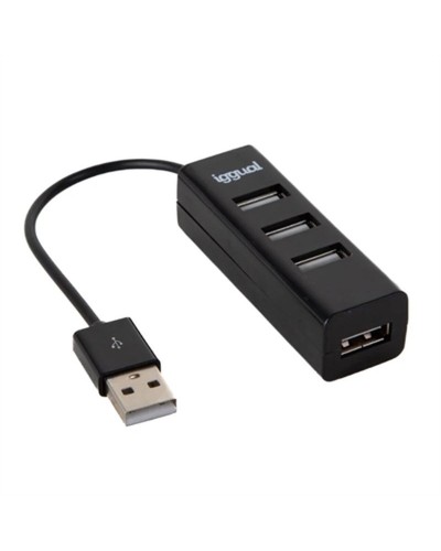 iggual USB 3.0 Hub 4 Ports Kompakt - Schnelle Datenübertragung
