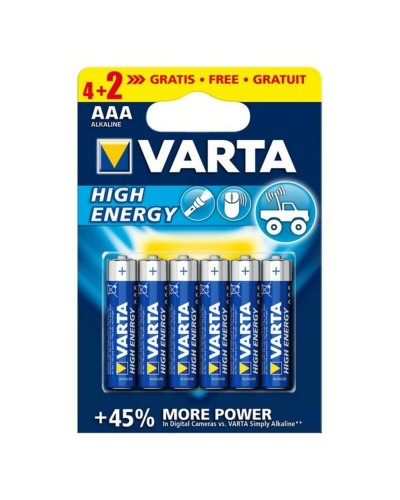 Varta Longlife Power AAA - Pilas Alcalinas Estilo LR03 - Blíster 10 Unidades
