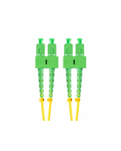 Lanberg Tubo de Fibra Óptica G657A1 2m Duplex - Cable de Conexión Óptico Amarillo Alta Velocidad
