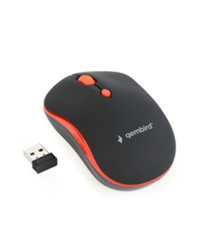 Gembird MUSW-4B-03-R Wireless Mouse Black/Red - Ergonomic Optical
