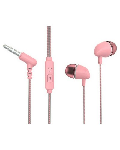 Kuulokkeet mikrofonilla TM Electron Pinkki