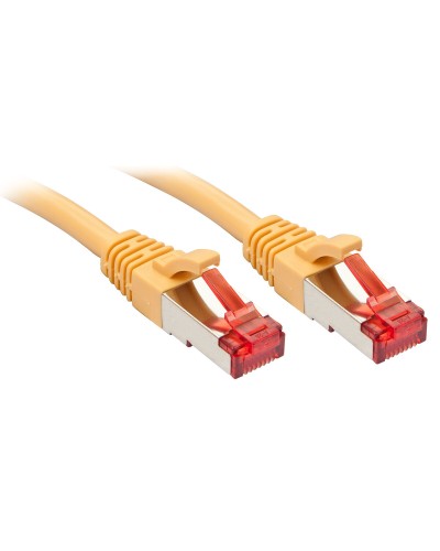 Cavo Rete CAT6 Lindy Rigido 2m Giallo - UTP Ethernet Gigabit LAN
