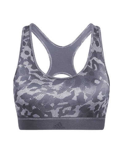 Adidas Believe This - Reggiseno Sportivo Supporto Medio - Grigio Scuro
