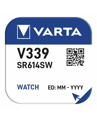 Varta V339 Pila de Botón Litio Plata 1.55V Relojes Calculadoras
