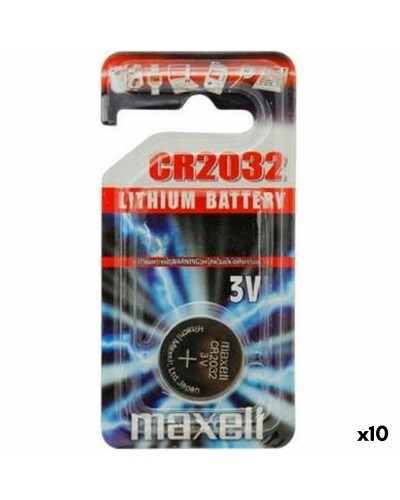 Knappbatteri Maxell 10238500 3V CR2032 Litium (10 antal)