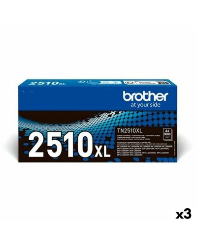 Brother Toner Nero HLL2400DW DCPL2620DW - Originale, Pack 3 Unità
