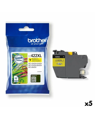 Originele inkt cartridge Brother MFCJ5340DW MFCJ5740DW MFCJ6540DW MFCJ6940DW Geel (5 Stuks)