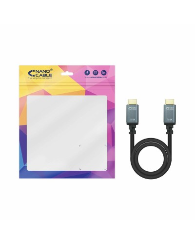 HDMI-kaapeli NANOCABLE 10.15.8001 Musta 1 m 8K Ultra HD