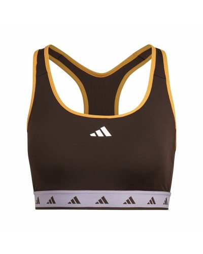 Adidas Hyperglam Powerreact - Reggiseno Sportivo Nero Supporto Medio
