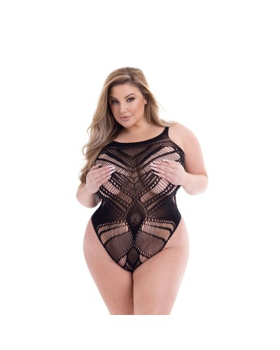 Body Baci Lingerie Noir Taille Queen - Lingerie Sensuelle Grandes Tailles
