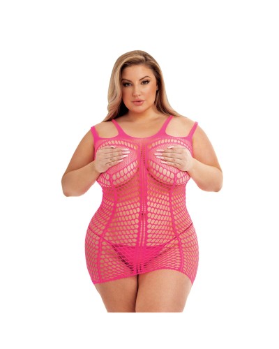 Vestito Lapdance Rosa Taglie Forti - Sexy Queen Size per Pole Dance
