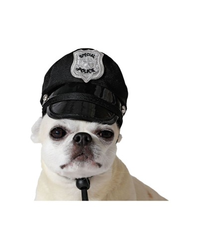 déguisement pour chien Noir Chapeau Police