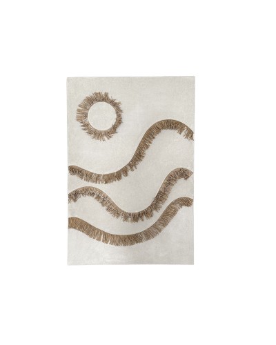 Decoración de Pared Home ESPRIT Blanco Natural Scandi 80 x 5 x 120 cm