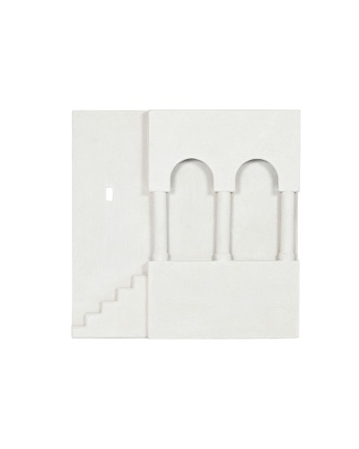 Väggdekoration Home ESPRIT Vit Scandi 80 x 6,5 x 80 cm