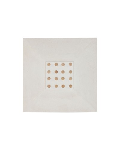 Wanddekoration Home ESPRIT Weiß natürlich Scandi Kugeln 80 x 6 x 80 cm