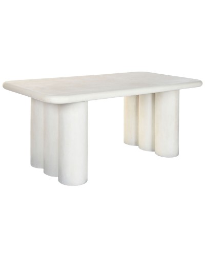 Tavolo da Pranzo Home ESPRIT Bianco Resina Legno MDF 180 x 90 x 76 cm