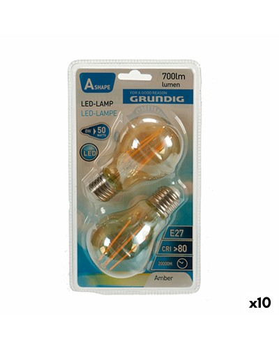 Bombilla LED Grundig 8 W 2300 K E27 Ambar 700 lm (10 Unidades) (6 x 10 x 6 cm)